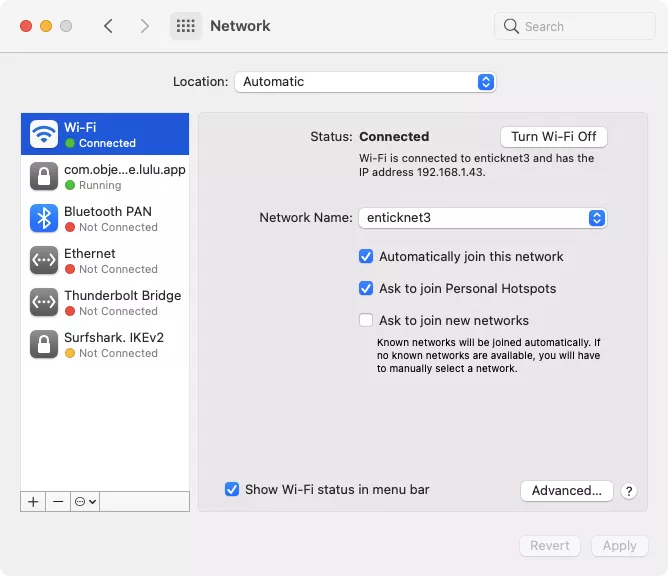 network preferences wi-fi tab
