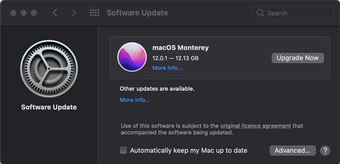 update mac to monterey