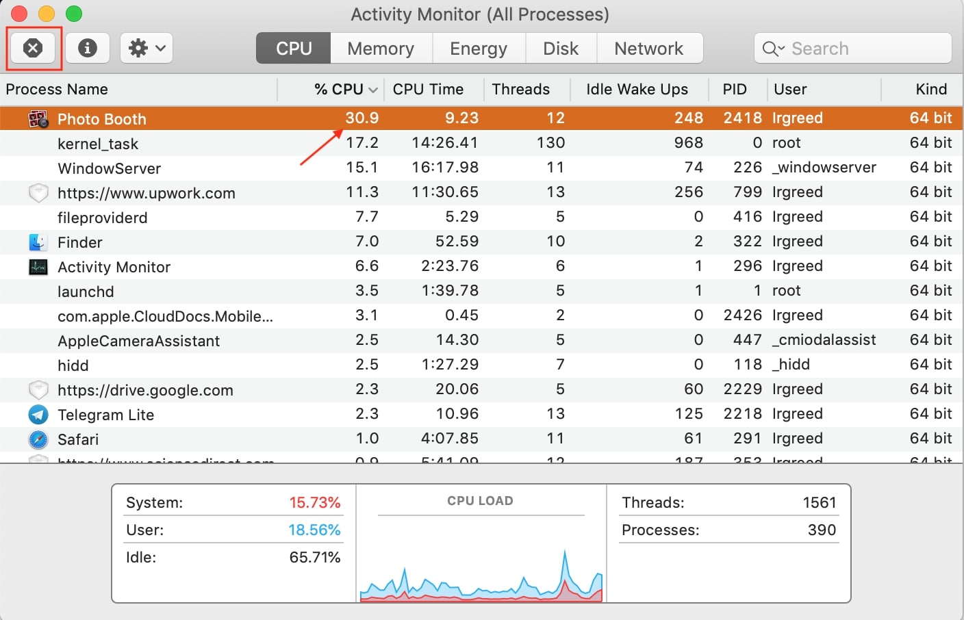 cpu activity monitor