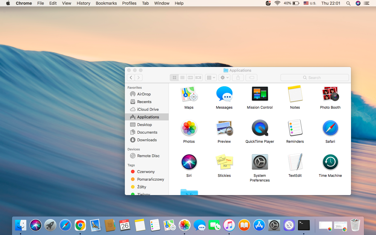 To check your Mac for malware or unwanted apps, start by opening Finder and selecting Applications from the sidebar.