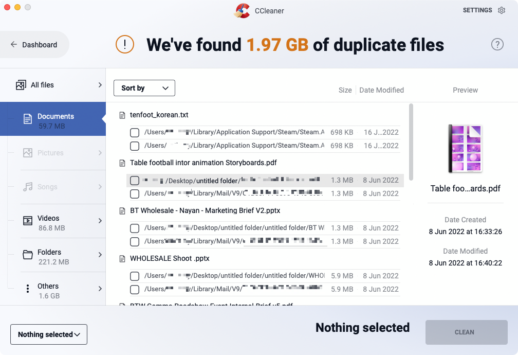 ccleaner duplicate finder network drive