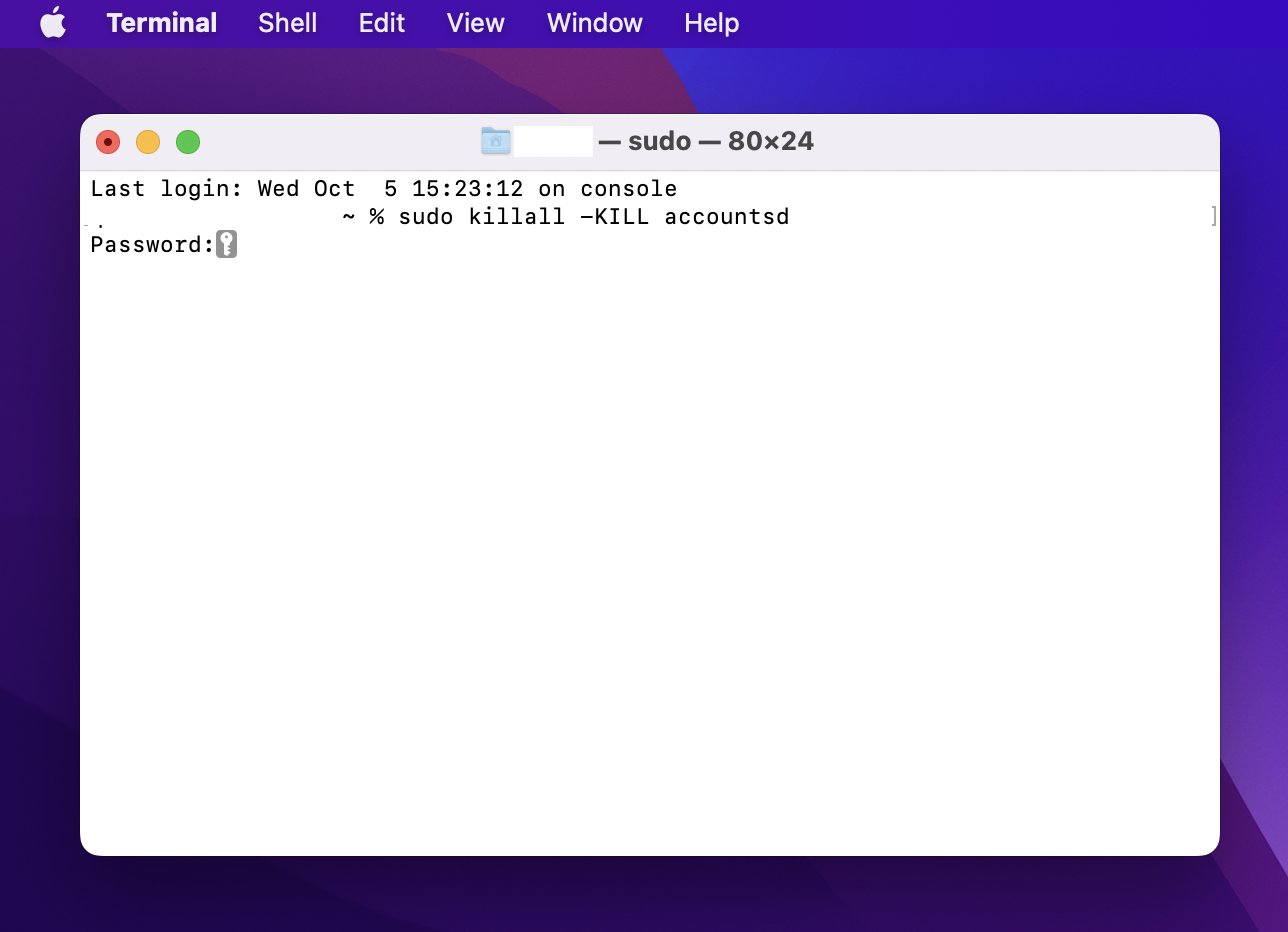 Mac Terminal with password Mac Terminal with password