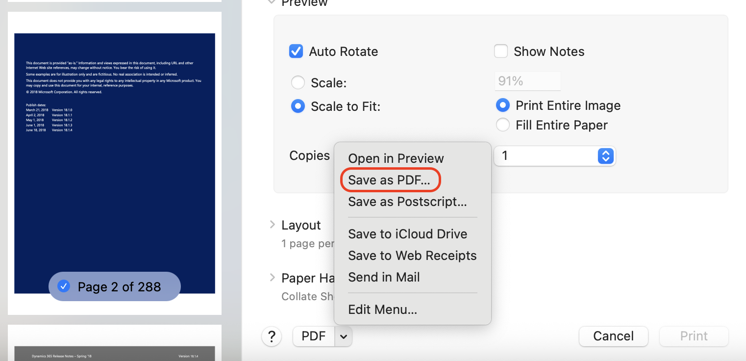 Select PDF as the export format in Preview and click Save to create a new unlocked version of the document without password protection.