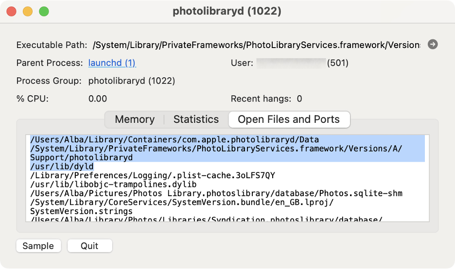 To remove offending files, select the items you want to delete and click quit.
