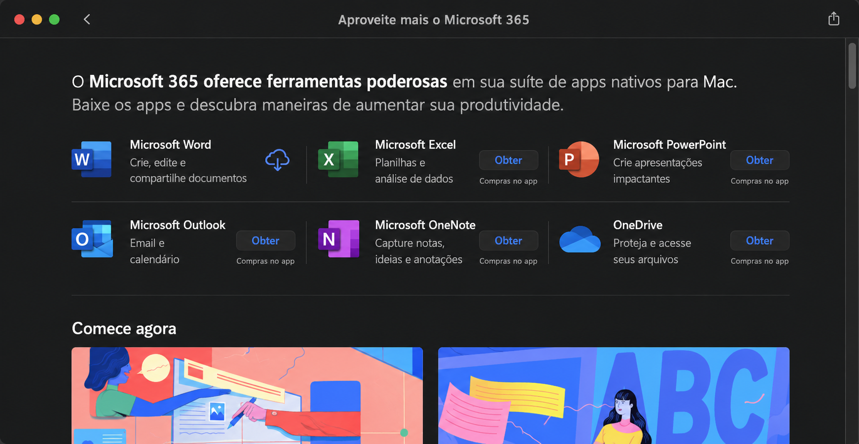 Reinstale os aplicativos pela App Store ou usando um instalador oficial da Microsoft. Agora reinicie o Word e veja se funciona corretamente.
