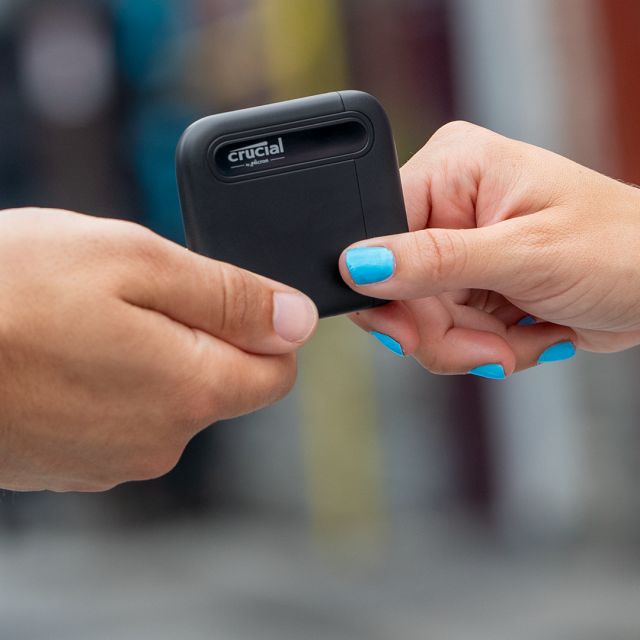 Crucial's X6 SSD is tiny but offers good value. Crucial's X6 SSD is tiny but offers good value.