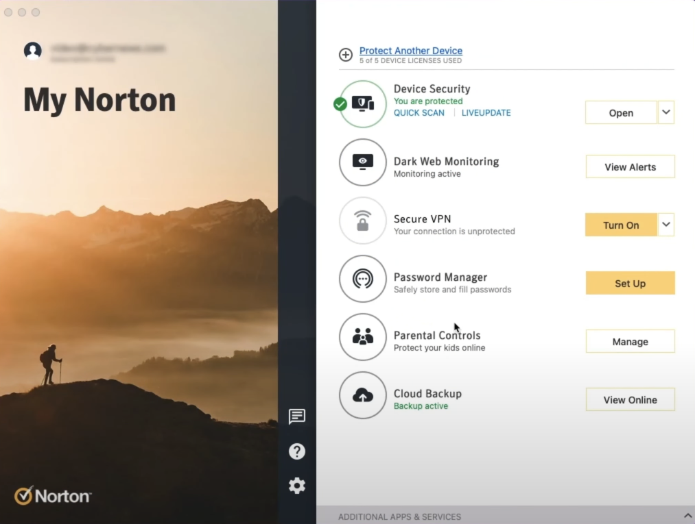 Norton antivirus.