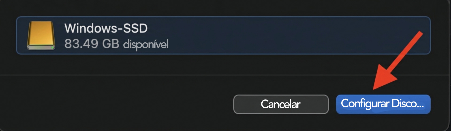 As configurações do Time Machine no Mac mostrando a opção para selecionar uma nova unidade. Após fazer a seleção, clique em Configurar Disco para clonar dados de um Mac para outro usando o Time Machine.