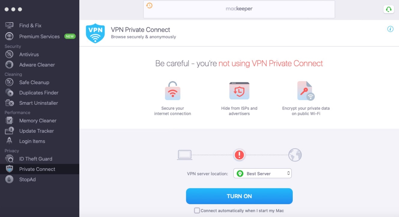 Turn on VPN Turn on VPN