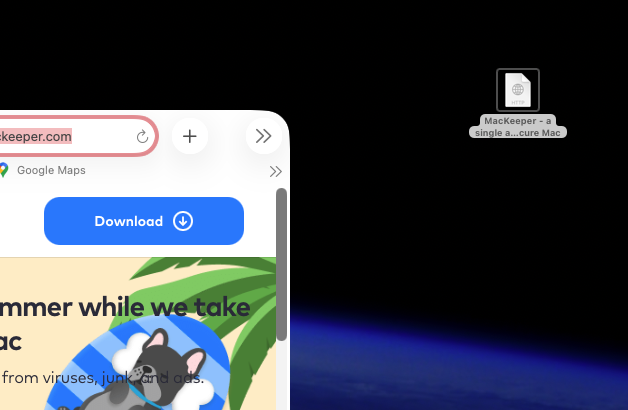 That's all there is to it. Your webloc file is now ready for you to launch. Simply double-click the file, and it will open the saved web page in your default web browser. If the browser isn't open, it will open that too.