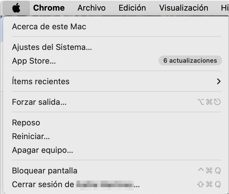 Para comprobar si hay actualizaciones de controladores o firmware pendientes en tu Mac, primero deberás ir al menú Apple.