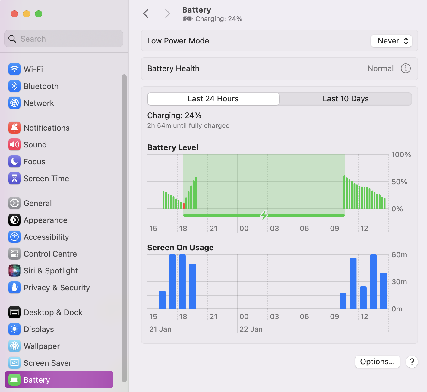 The best way to save your battery is to put your device in Low Power Mode, which is easy to do. All you need to do is open System Settings and click on Battery.