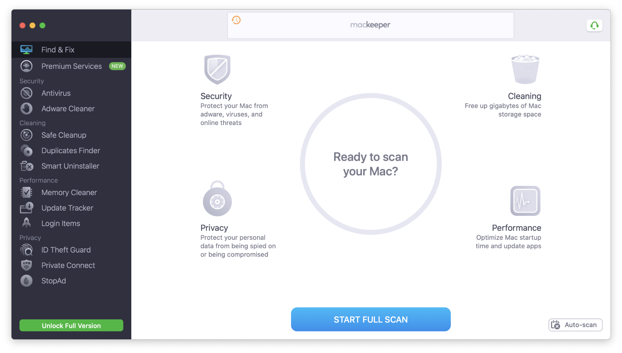 mackeeper 5 find&fix scan mackeeper 5 find&fix scan