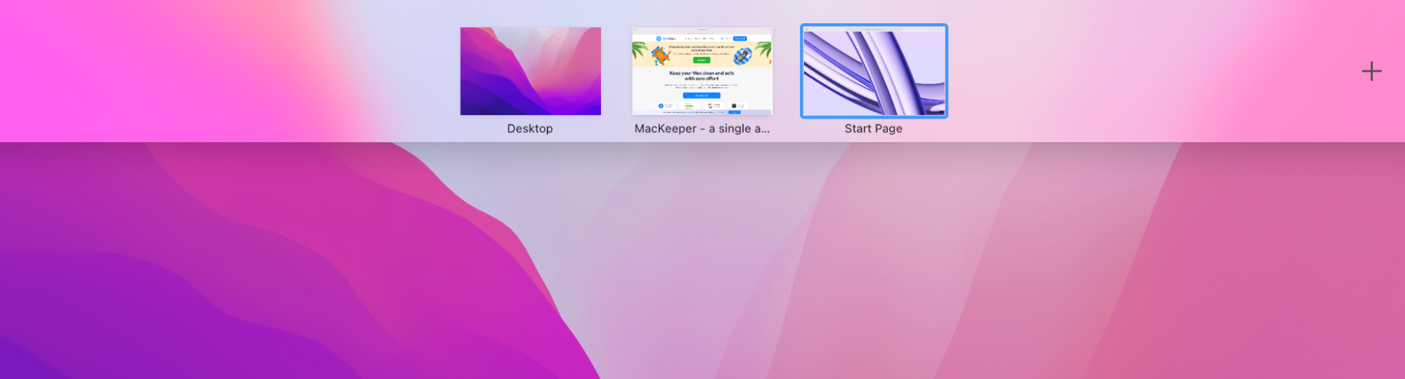 Then you need to open Mission Control on Mac by pressing F3 on your keyboard.