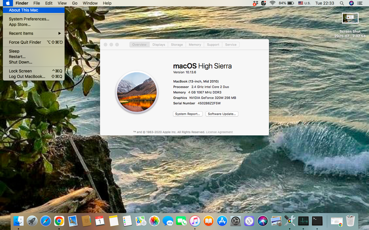 Start examine disk space and disk health of your Mac by choosing About this mac option in the Apple menu.
