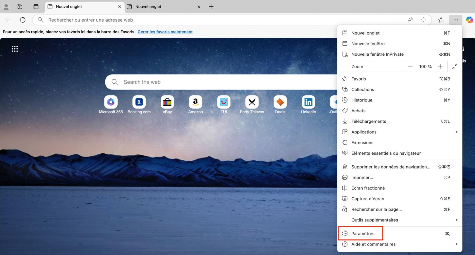 Activer Adobe Flash Player dans Microsoft Edge est on ne peut plus simple. Il vous suffit d’ouvrir ce navigateur sur votre mac et de cliquer sur les trois points, puis sur Paramètres.