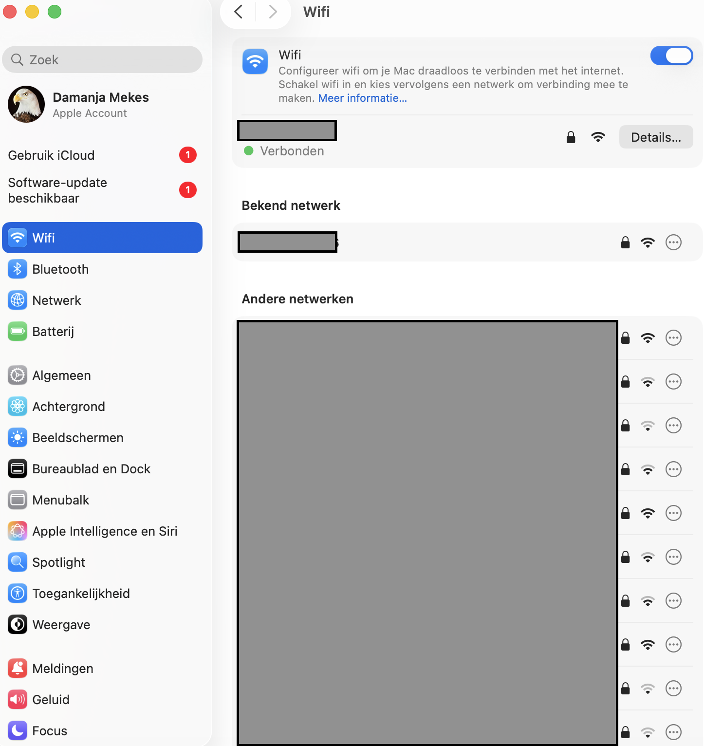 Open de wifi-instellingen via Systeeminstellingen.