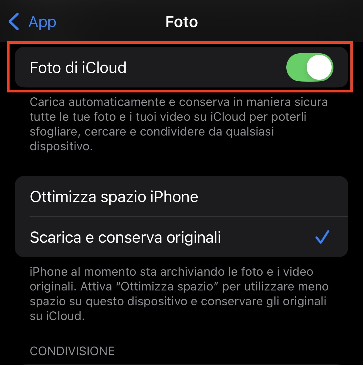 Utilizza Foto di iCloud per caricare foto dall'iPhone al Mac. Accedi a Foto di iCloud e vai su Impostazioni. Seleziona il tuo ID Apple, quindi fai clic su iCloud e seleziona Foto.