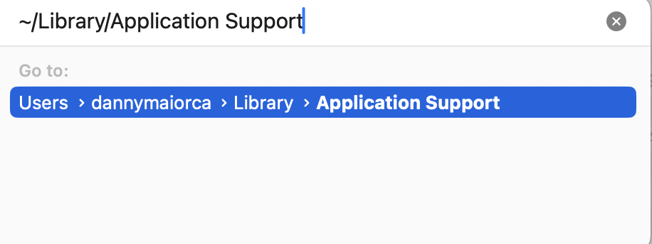 When you're in Finder, you should then go to Go to Folder. Here, type ~/Library/Application Support and the other routes in the search toolbar. When you're in Finder, you should then go to Go to Folder. Here, type ~/Library/Application Support and the other routes in the search toolbar.