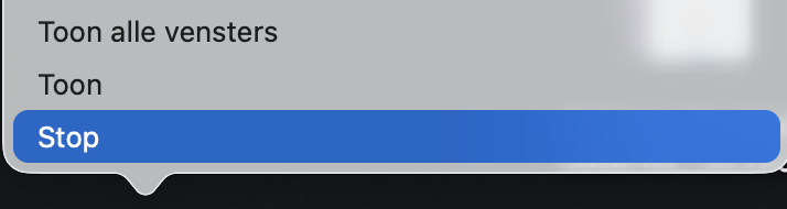 Sluit apps en processen om het krakende geluid op je MacBook Pro te verhelpen. Beweeg je cursor over het icoon van elke app die je wilt sluiten, klik met de Control-toets op je trackpad en kies Stop.
