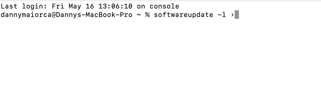 To use Terminal, you'll need a couple of prompts to fix issues with not contacting the Recovery Server. First, you should type software update -l and hit the Enter key.