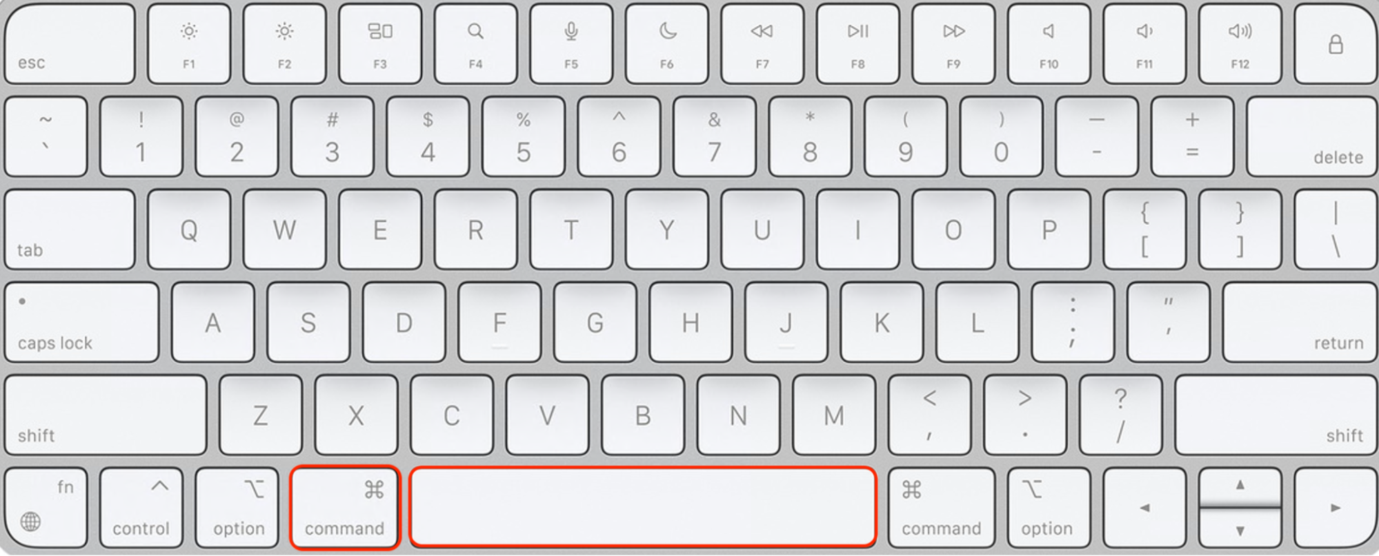 Um das USB-Laufwerk zu formatieren und damit Ihren Flash-Speicher wieder in den Normalzustand zu versetzen, drücken Sie die Tasten Command + Leertaste.
