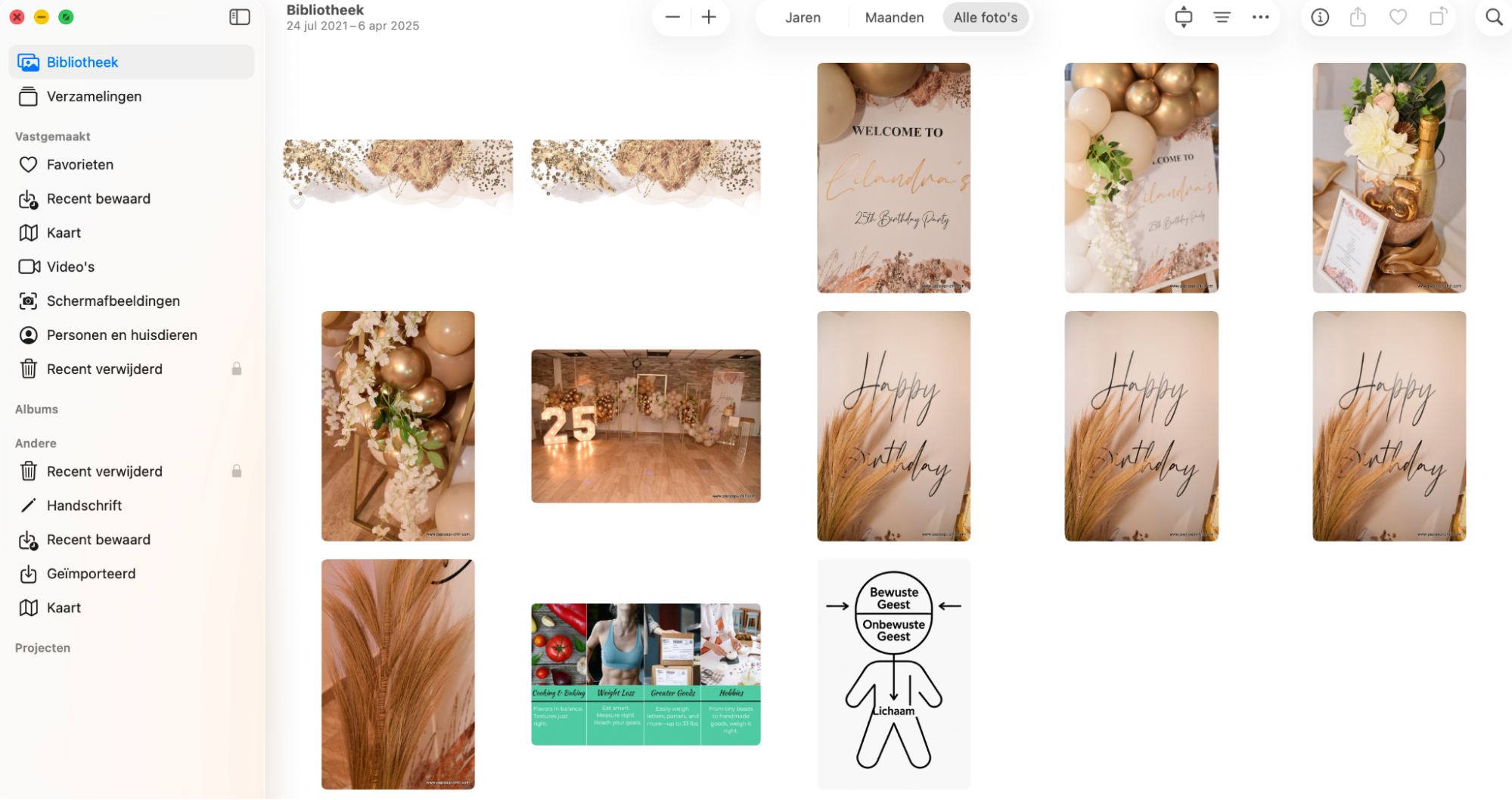 Sinds macOS Ventura kan de Foto’s-app duplicaten vinden, maar deze worden alleen opgespoord wanneer de app niet actief is. Klik in de zijbalk op Duplicaten om ze te bekijken.