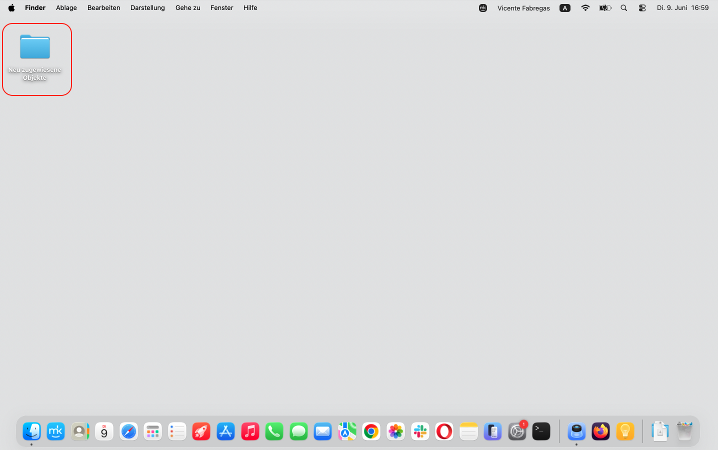 Wenn Sie nach dem Upgrade Ihres Mac-Geräts verschobene Objekte haben, finden Sie auch eine Verknüpfung auf Ihrem Mac-Desktop, die Sie per Doppelklick öffnen können, um zu sehen, welche Dateien sich darin befinden.
