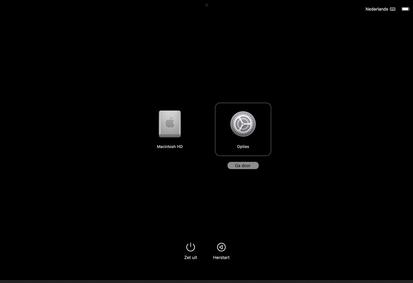 De optie om op te starten in Veilige modus in de opstartopties op Mac. Probeer corrupte bestanden te openen in Veilige modus om te zien of software-incompatibiliteiten de oorzaak zijn.