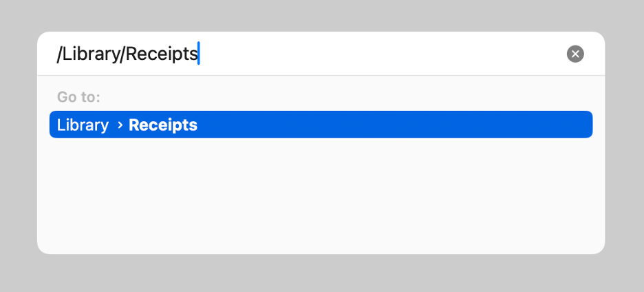 To remove Soundflower files completely from your Mac, type /Library/Receipts and other paths to find any files accumulated on your device.