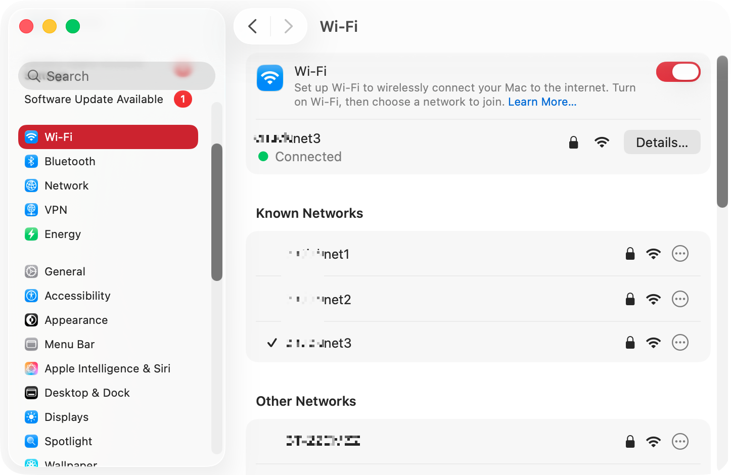 If you have other Wi-Fi networks available to you, such as a hotspot mode on your phone, try connecting your Mac to one, and then try downloading your macOS updates again.
