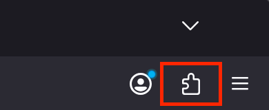 Firefox per Mac, con il pulsante Estensioni a forma di puzzle evidenziato. Come rimuovere le estensioni, come parte di una guida su come bloccare i falsi pop-up McAfee su Mac.