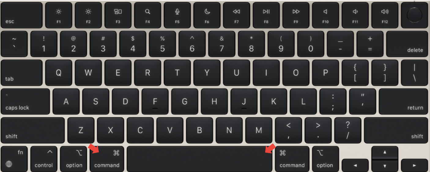 To bypass all those extra steps in System Settings, click on Command and the Space bar to bring up Spotlight Search.