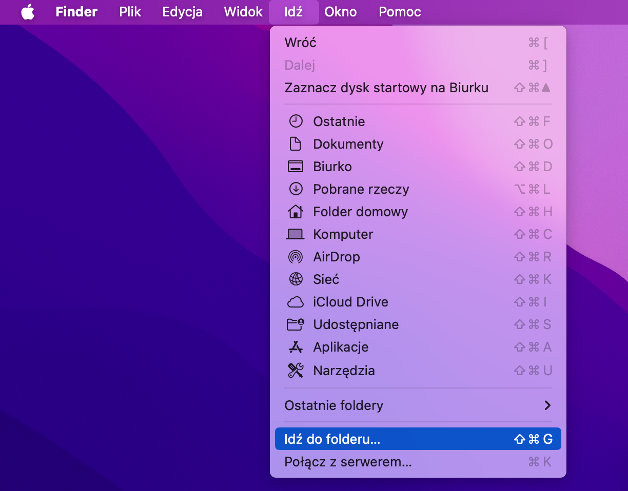 Skorzystaj z funkcji „Idź” w macOS, aby przejść bezpośrednio do folderu pamięci podręcznej na Macu. Istnieją również pamięci podręczne systemowe, ale pamięci podręczne użytkownika można bezpiecznie wyczyścić.