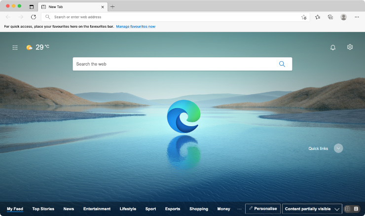 Microsoft Edge, también conocido como Edge Chromium, es un navegador web multiplataforma que destaca por su excelente rendimiento y sus herramientas de privacidad, lo que lo convierte en un serio candidato a convertirse en uno de los mejores navegadores web para dispositivos Macbook e iMac.