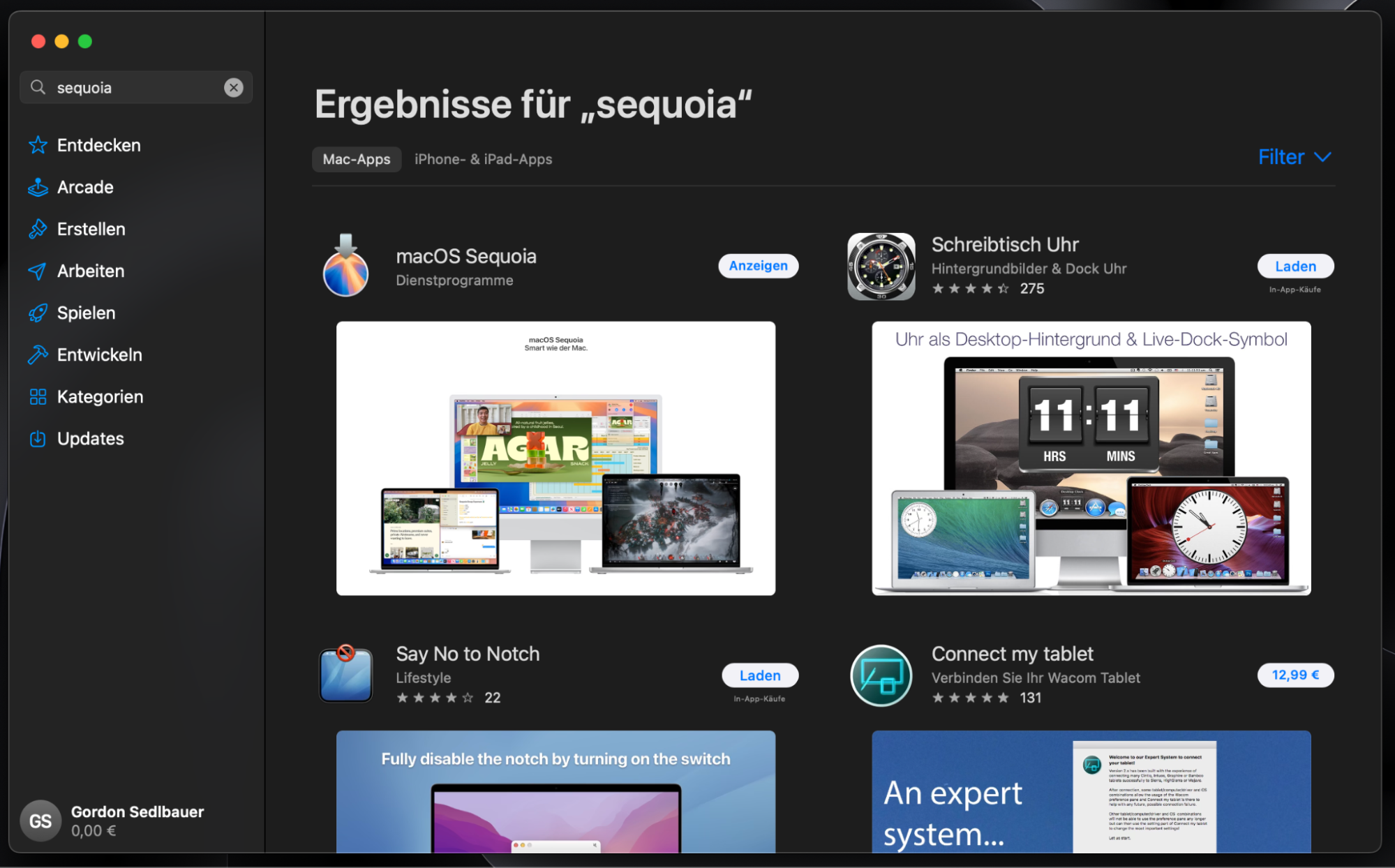 Für neuere Versionen von macOS ist es am einfachsten, das Installationsprogramm aus dem Mac App Store herunterzuladen.
