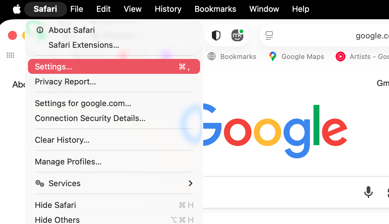 Safari's only ad blocking feature is the ability to block pop-ups. Note: this will also block legitimate pop-ups, unless you configure it not to do that. Start by opening your Safari settings.