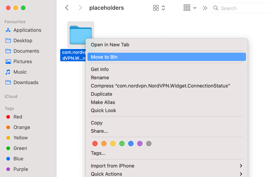 To get rid of your VPN on a Mac, move all associated files and folders to the Trash.