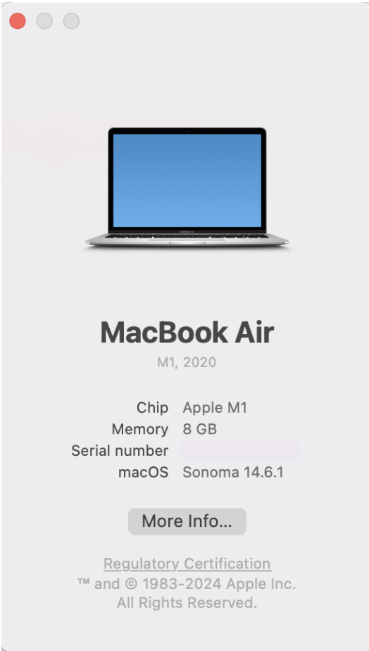 To check your Mac is compatible with the macOS Sequoia upgrade, we recommend checking your Mac model first against the official device- compatibility list. To check your Mac model, click on the Apple Icon > About this Mac. From here you’ll see your Model and year.
