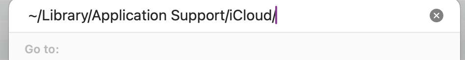 Removing the old iCloud account cache is very easy, but might take a bit of digging around in your Mac library. To make it easier, head to the Go to Folder, type in the path shortcut and press Enter.