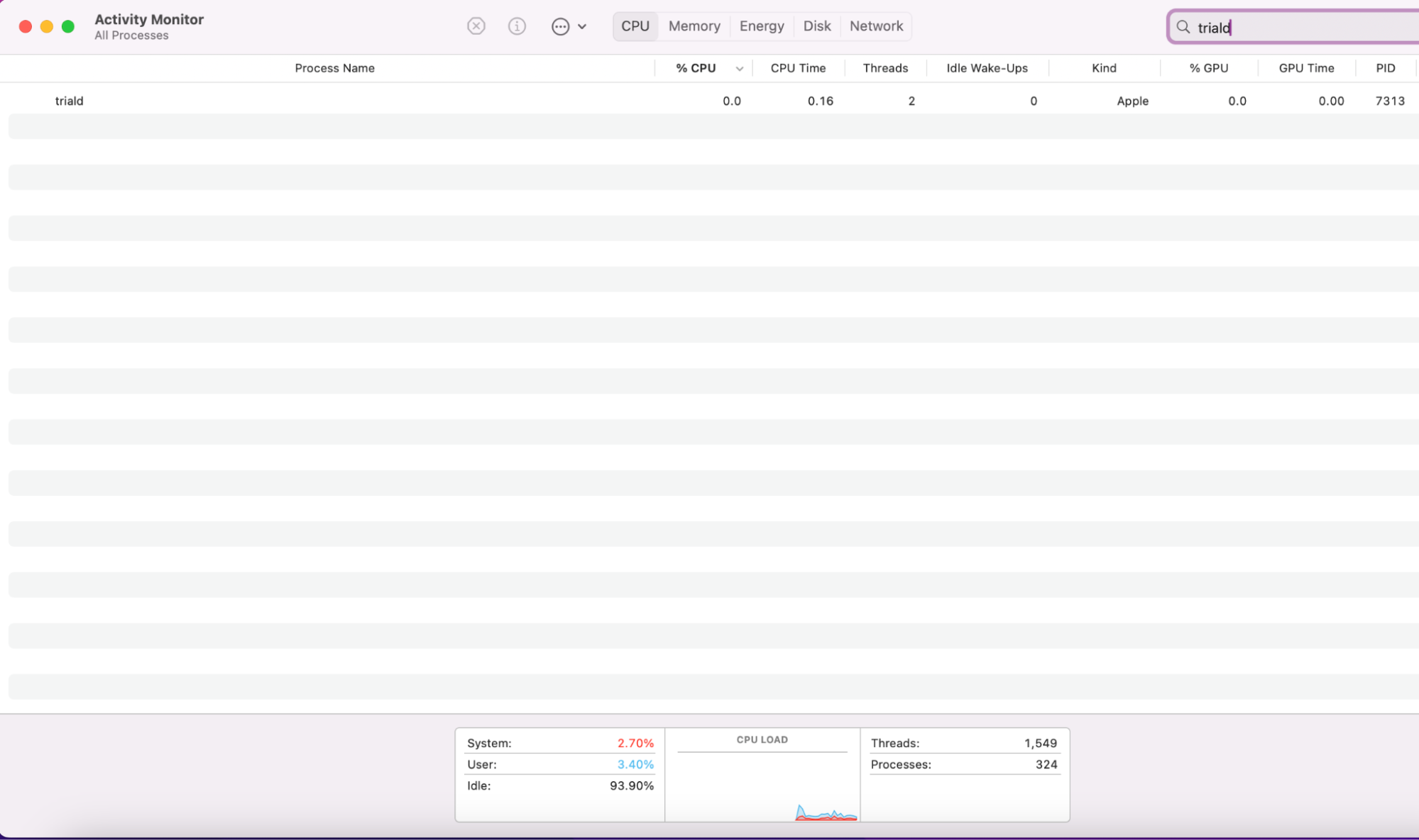 If you need to restart triald processes on Mac, we recommend doing so via Activity Monitor. Begin by opening Finder, going to Applications and then your Utilities folder. Once you see Activity Monitor, click to open.