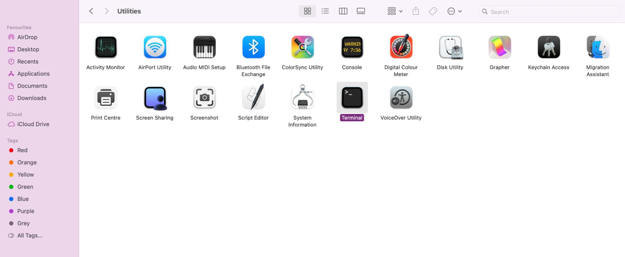 Next, you need to open Finder. From there, go to your Applications, Utilities, and press on Terminal to open it. Next, you need to open Finder. From there, go to your Applications, Utilities, and press on Terminal to open it.