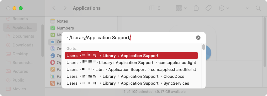 When you delete the OneDrive app from your Mac, it will leave some files and folders in hidden locations on your machine. Some of them will be in Application Support.