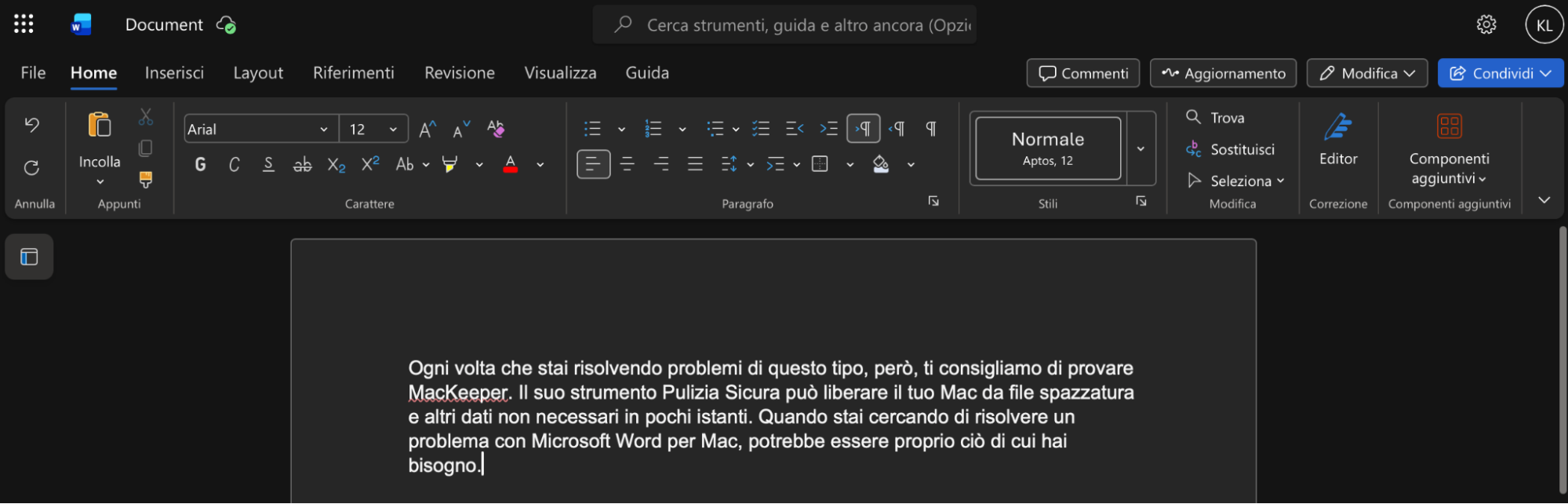 Microsoft offre anche Microsoft 365, la sua suite di strumenti basati sul cloud, che includono una versione di Word. Vale la pena provarlo se Word per Mac non funziona.