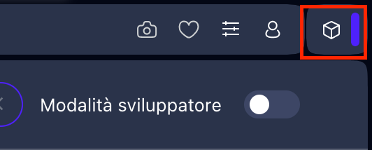Opera per Mac, con il pulsante Estensioni, a forma di cubo, evidenziato. Come rimuovere le estensioni, come parte di una guida su come bloccare i falsi pop-up McAfee su Mac.