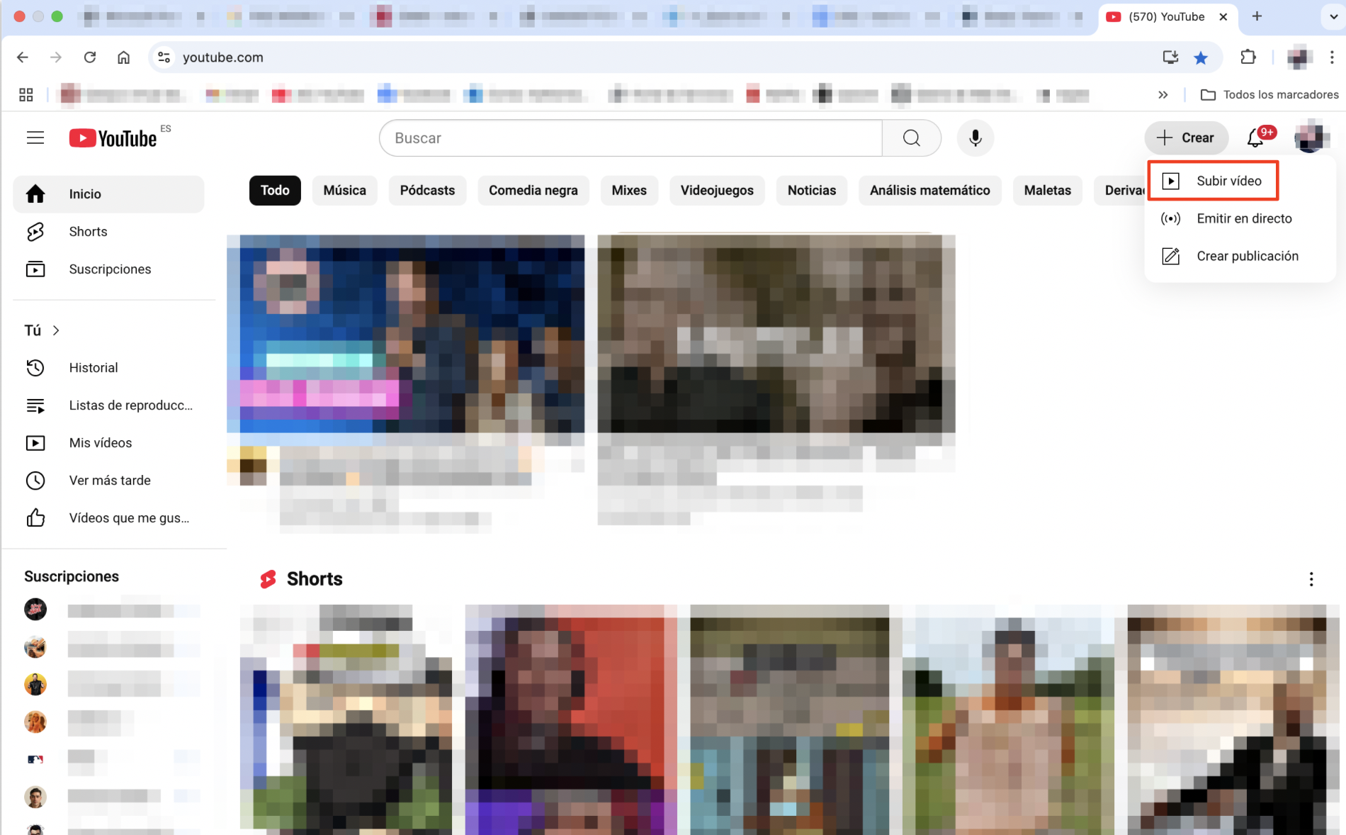Imagen que muestra el canal de YouTube de un usuario en la web. Los propietarios de Mac pueden grabar vídeos en sus dispositivos y subirlos a YouTube. Imagen que muestra el canal de YouTube de un usuario en la web. Los propietarios de Mac pueden grabar vídeos en sus dispositivos y subirlos a YouTube.