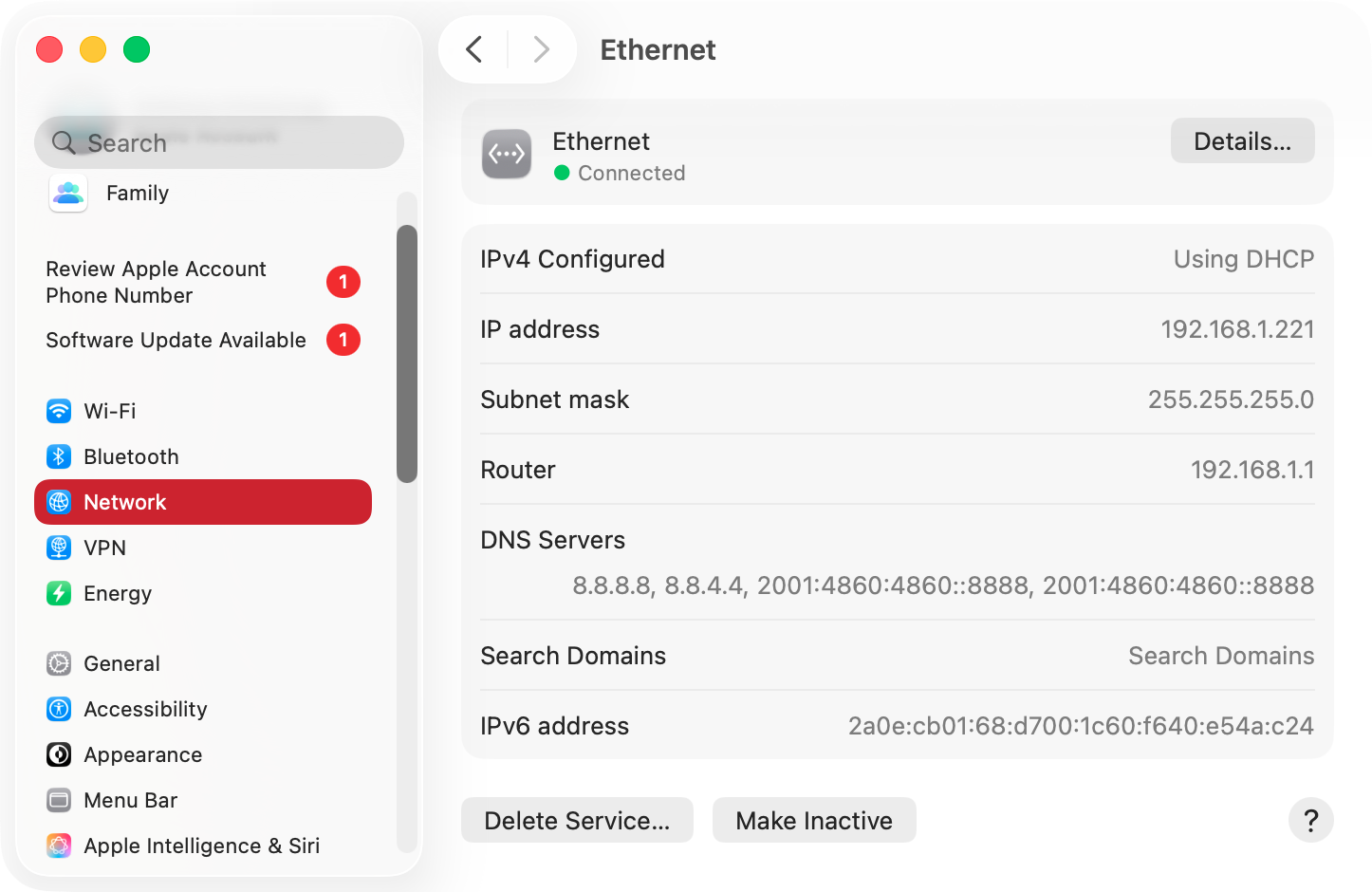 DNS settings help your Mac to turn IP addresses into web addresses. If your DNS settings are misconfigured, it can cause problems with Dicord's updates, so try changing to a different DNS server.