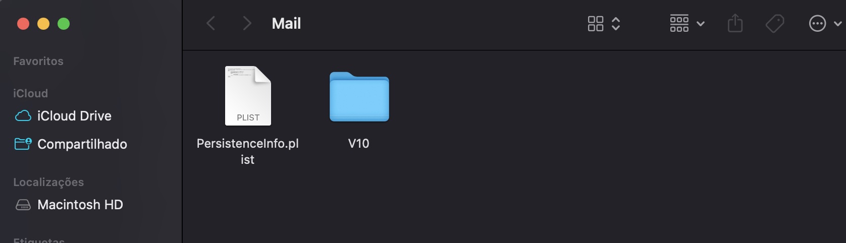 Depois de encontrar quaisquer arquivos ou pastas chamados Envelope Index, você pode selecioná-los e clicar em Mover para o Lixo. Em seguida, reabra o Mail para que os emails sejam reindexados.
