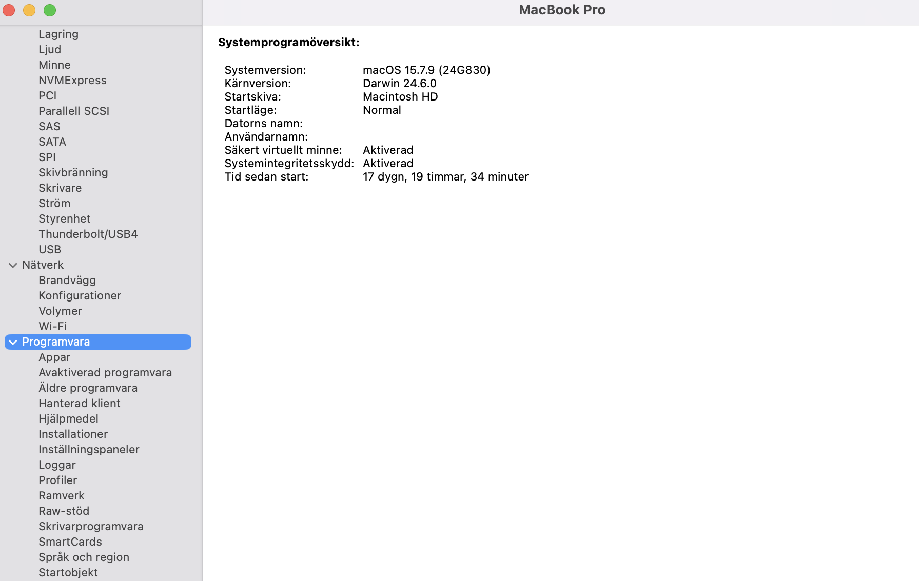 För att kontrollera om du är i felsäkert läge, klicka på Systeminformation under inställningarna för Om den här datorn.