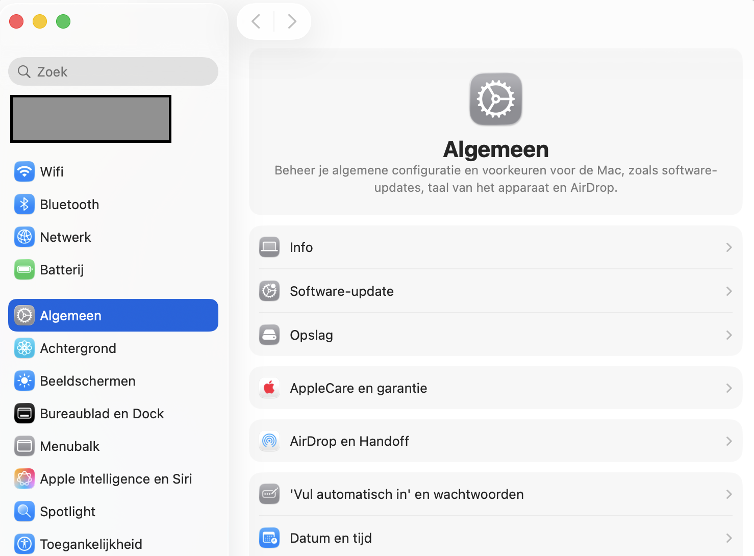 Je moet macOS altijd up-to-date houden. Eventuele updates voor Safari zijn opgenomen in de macOS-updates. Ga naar Systeeminstellingen > Software-update.